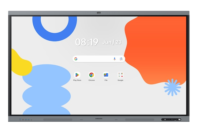 Интерактивный дисплей Samsung [WA75FX-P] 3840х2160,1200:1,450кд/м2,50касаний,8 микрофонов,камера 48Мп,Android 15