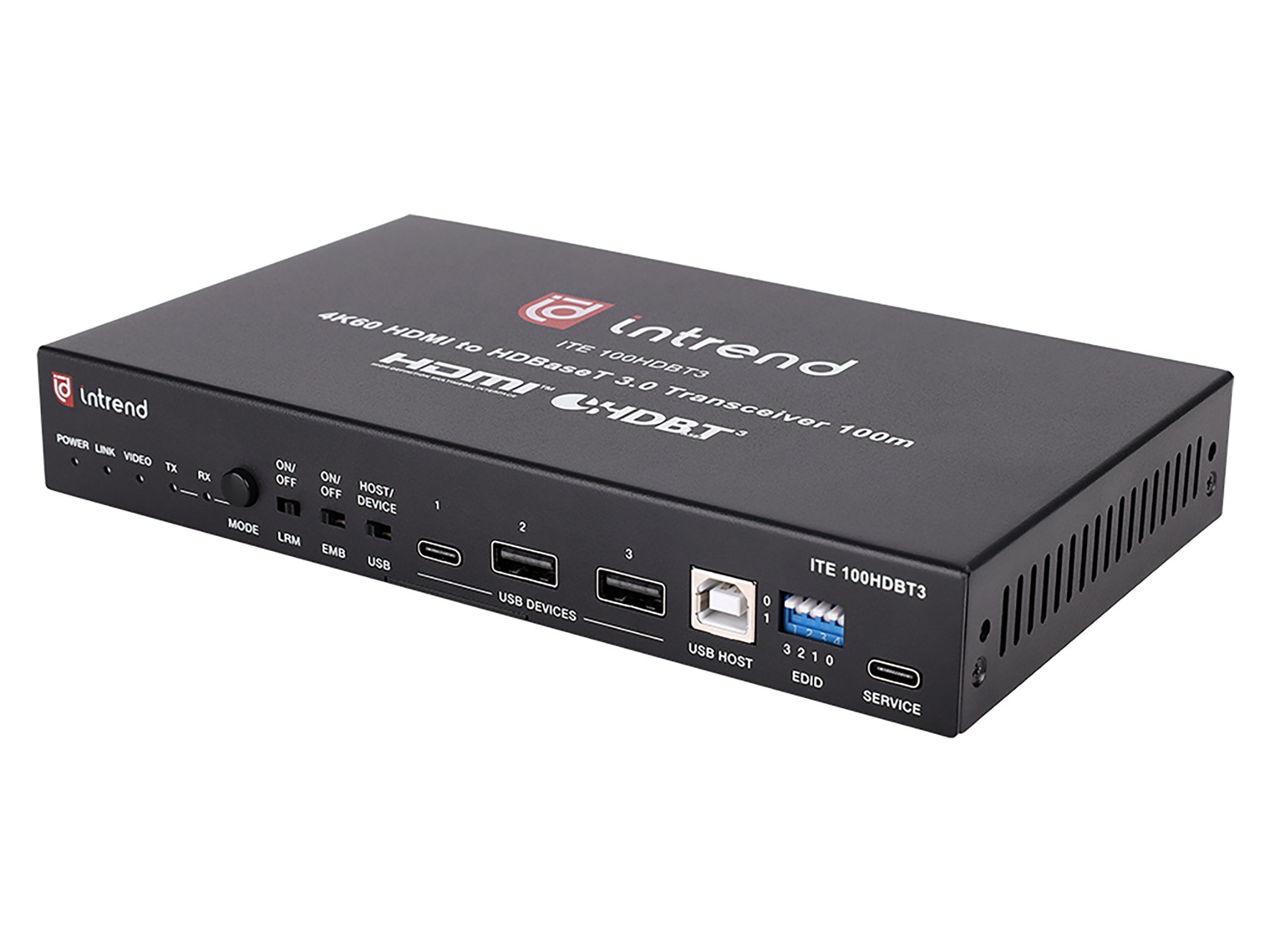 Передатчик/приемник сигнала HDMI, USB 2.0, HDBT 3.0 Intrend ITE-100HDBT3