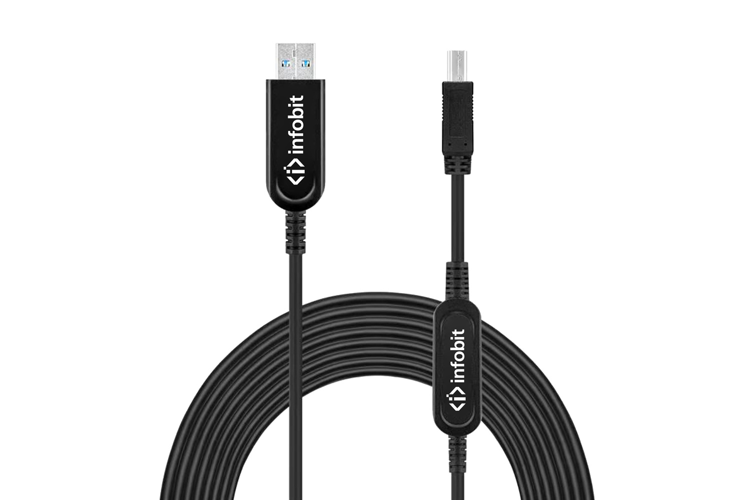 Кабель оптический активный USB 3.1 Gen 2 Infobit U31-AMBM32-15