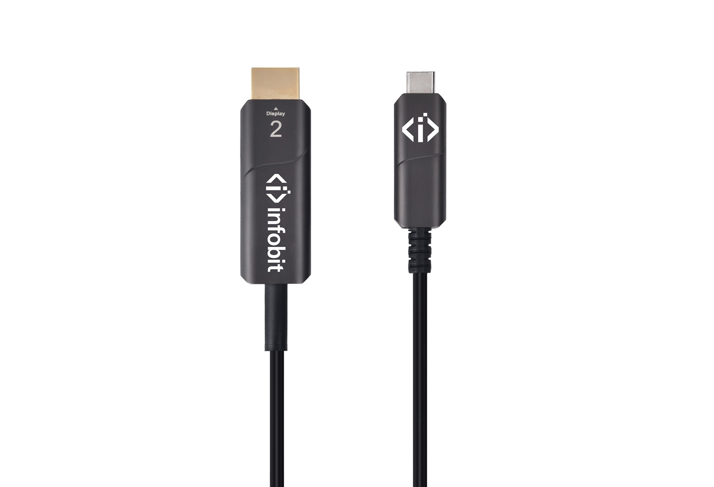 Кабель оптический активный Type C (M) - HDMI (M) Infobit AOC-CHDMI-25